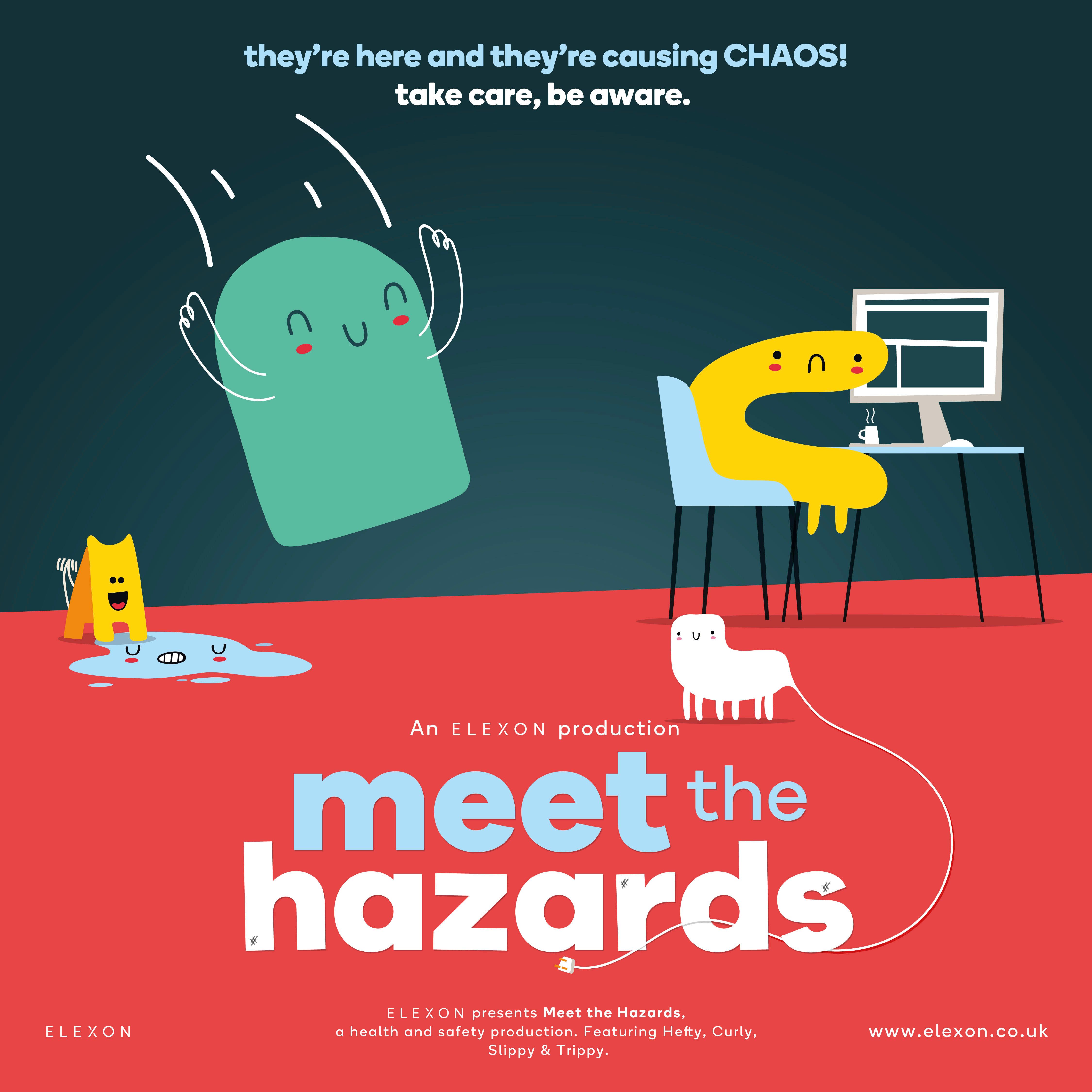 Elexon Meet The Hazards Marketing Campaign Poster