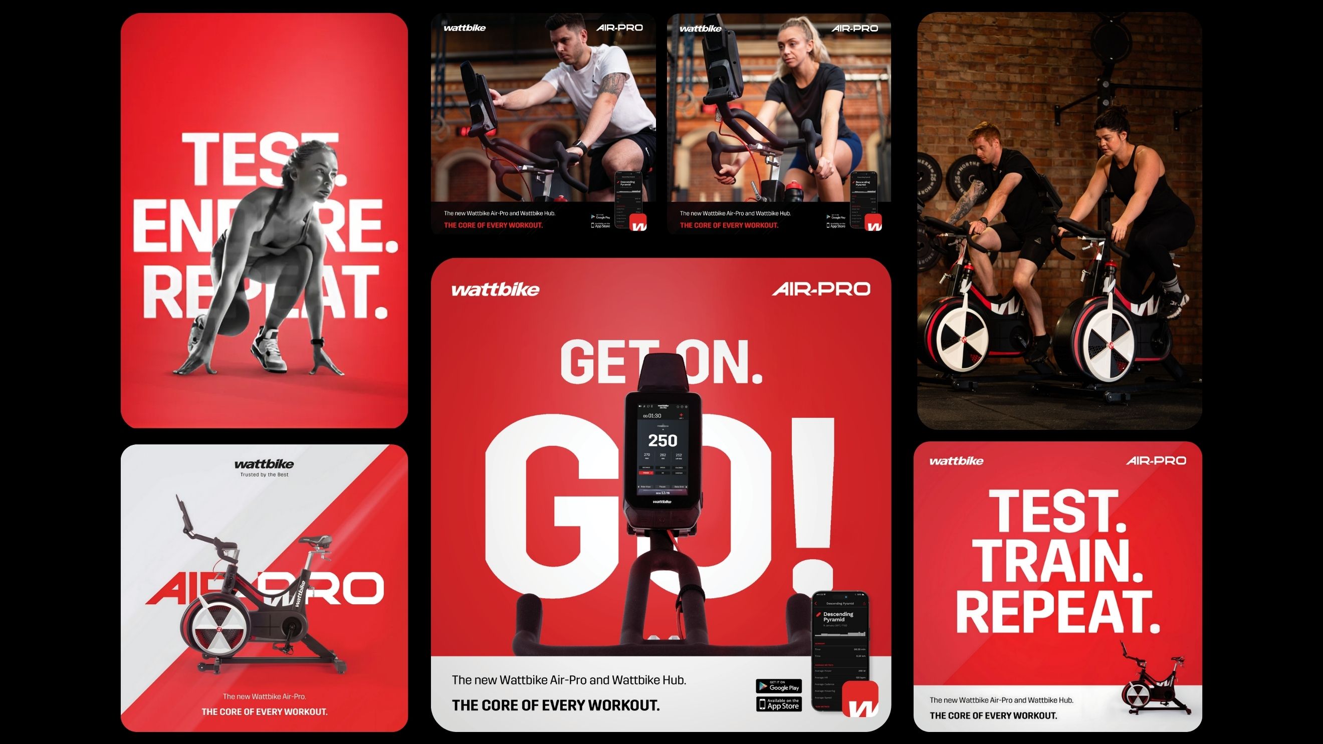 Wattbike campaign mockups
